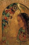 Odilon Redon Lady of the Flowers oil painting